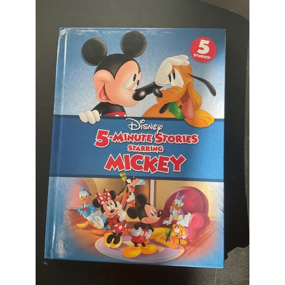 Disney 5-Minute Stories Starring Mickey Hardcover Childrens Book - Picture 1 of 4